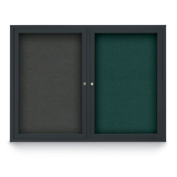 Corkboard, Rubber, 1 Door, 48 x 48"